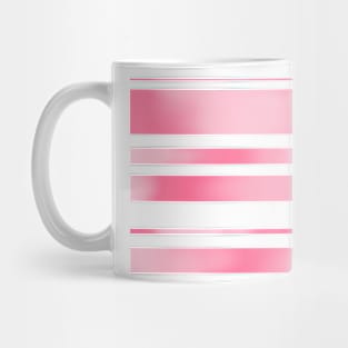 Pink Watercolour Stripes Mug